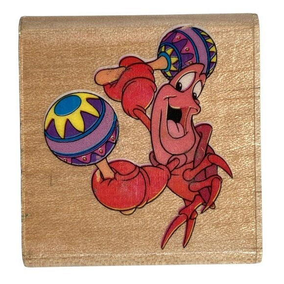 Disney Mixed Lot (5) Rubber Stampede Wood Stamps Mickey Meeko Sebastian Daisy + - Picture 7 of 14